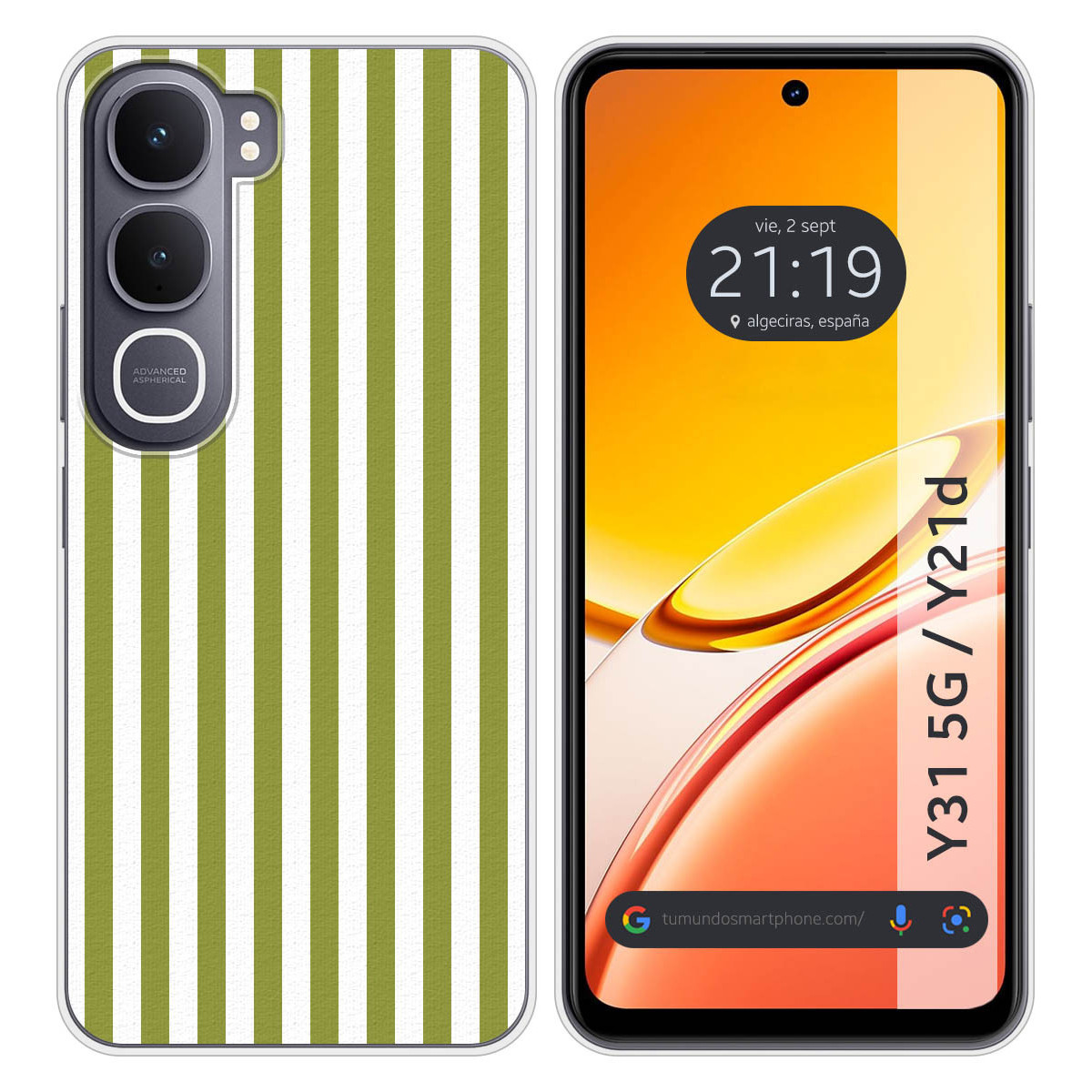 Funda Silicona para Vivo Y31 5G / Y21d diseño...