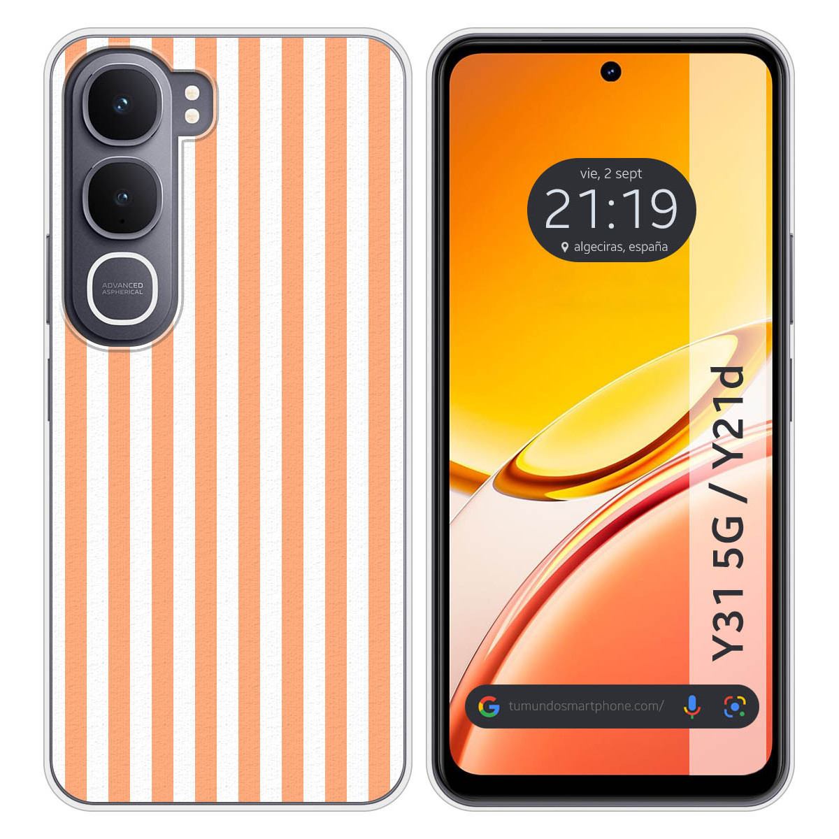 Funda Silicona para Vivo Y31 5G / Y21d diseño...