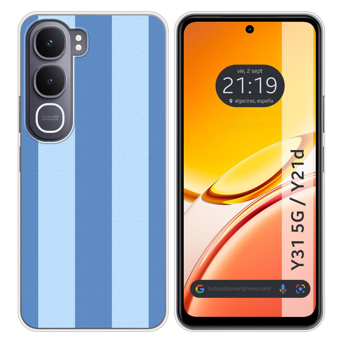 Funda Silicona para Vivo Y31 5G / Y21d diseño...