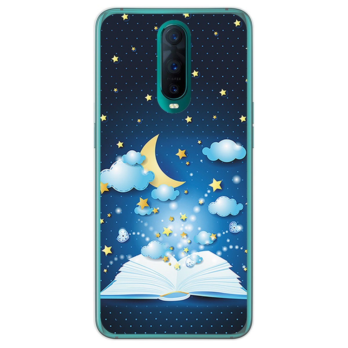 Funda Gel Tpu para Oppo RX17 Pro diseño Libro Cuentos Dibujos