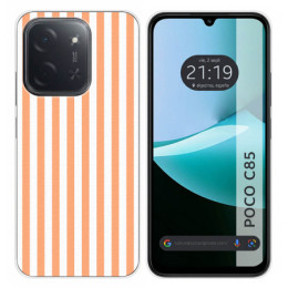 Funda Silicona para Xiaomi Poco C85 diseño Lines 05 Dibujos
