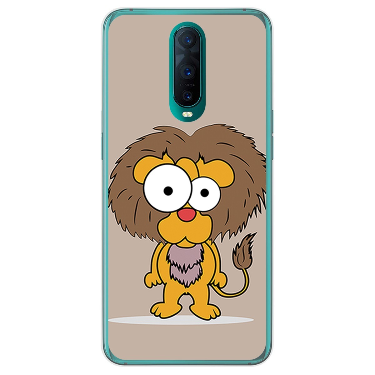 Funda Gel Tpu para Oppo RX17 Pro diseño Leon Dibujos