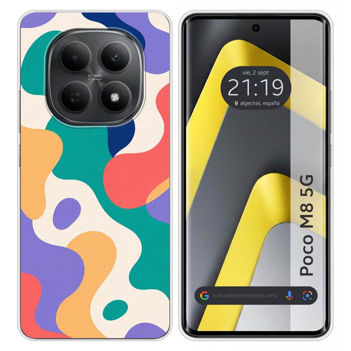 Funda Silicona para Xiaomi Poco M8 5G diseño...