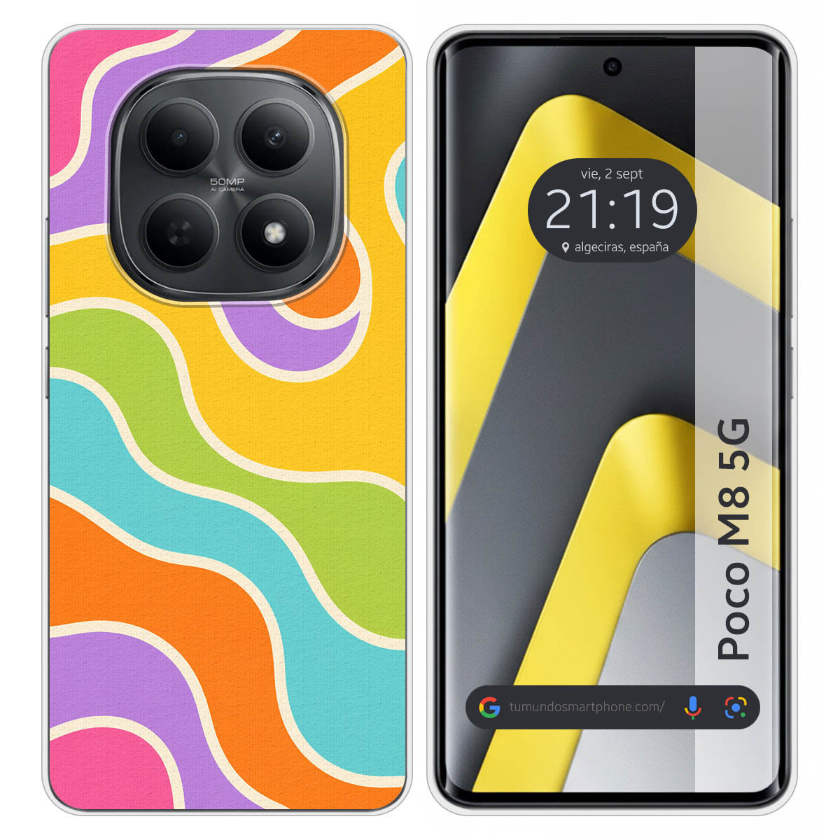 Funda Silicona para Xiaomi Poco M8 5G diseño...