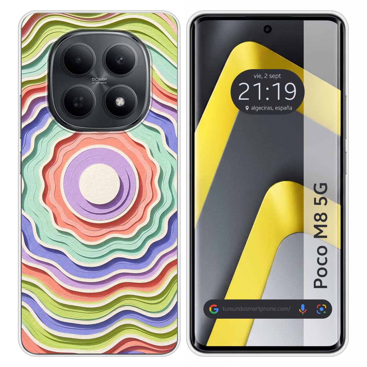 Funda Silicona para Xiaomi Poco M8 5G diseño...