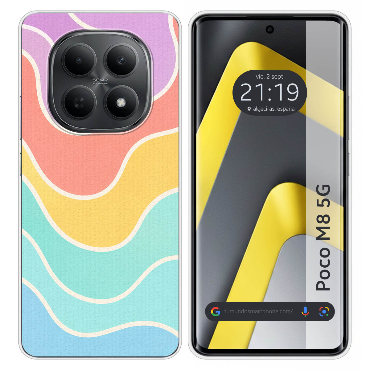 Funda Silicona para Xiaomi Poco M8 5G diseño...