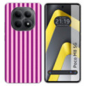 Funda Silicona para Xiaomi Poco M8 5G diseño Lines 01 Dibujos