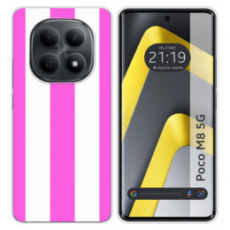 Funda Silicona para Xiaomi Poco M8 5G diseño Lines 09...
