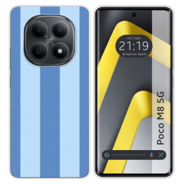 Funda Silicona para Xiaomi Poco M8 5G diseño Lines 10...