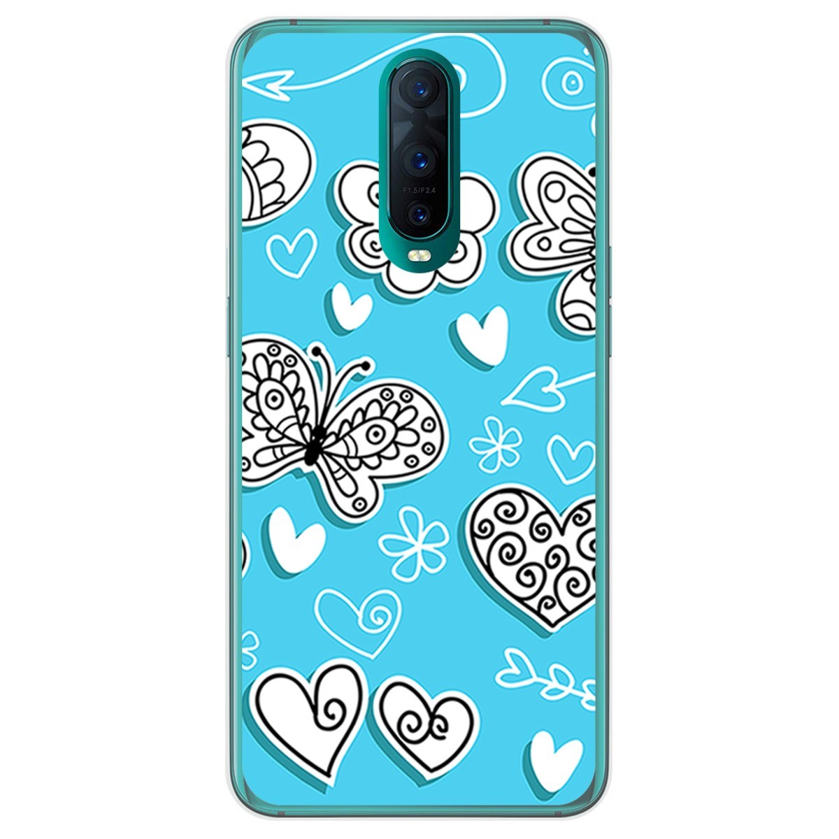 Funda Gel Tpu para Oppo RX17 Pro diseño Mariposas Dibujos