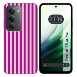 Funda Silicona para Xiaomi Redmi 15 4G / 5G diseño Lines...