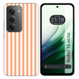 Funda Silicona para Xiaomi Redmi 15 4G / 5G diseño Lines...