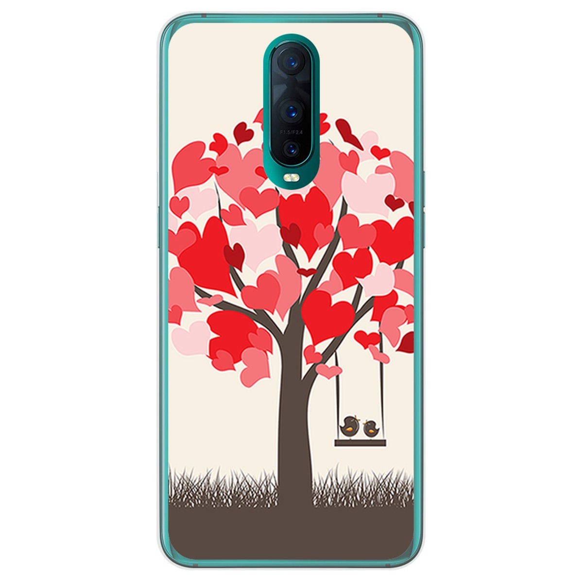 Funda Gel Tpu para Oppo RX17 Pro diseño Pajaritos Dibujos