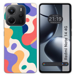 Funda Silicona para Xiaomi Redmi Note 14 4G diseño Splash...