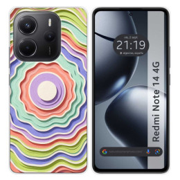 Funda Silicona para Xiaomi Redmi Note 14 4G diseño Splash...