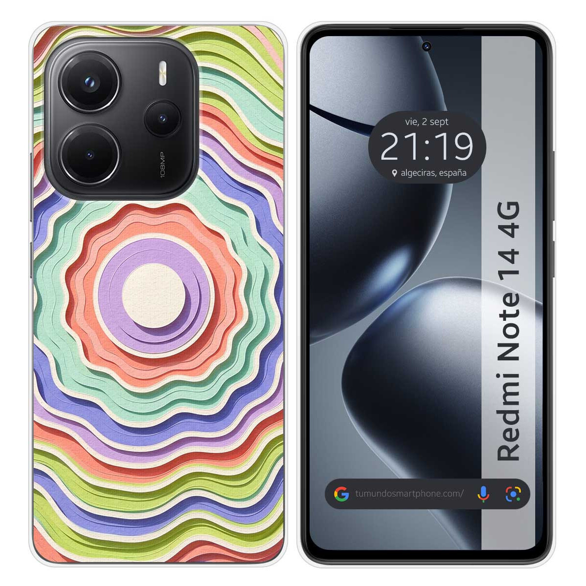 Funda Silicona para Xiaomi Redmi Note 14 4G...