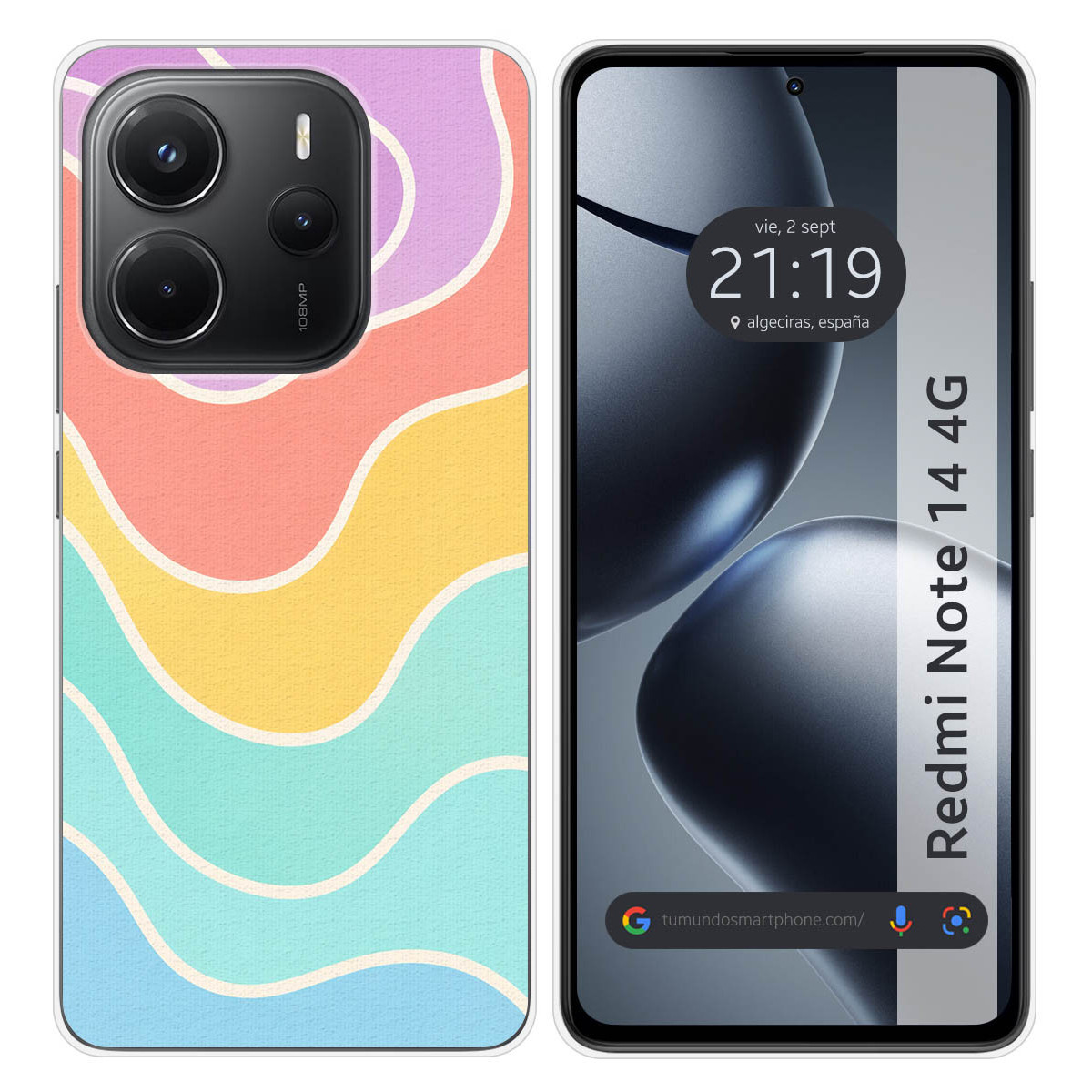 Funda Silicona para Xiaomi Redmi Note 14 4G...