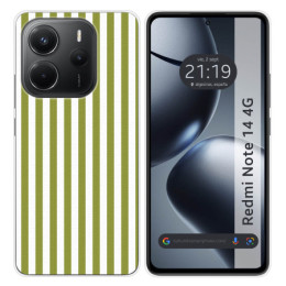 Funda Silicona para Xiaomi Redmi Note 14 4G diseño Lines...