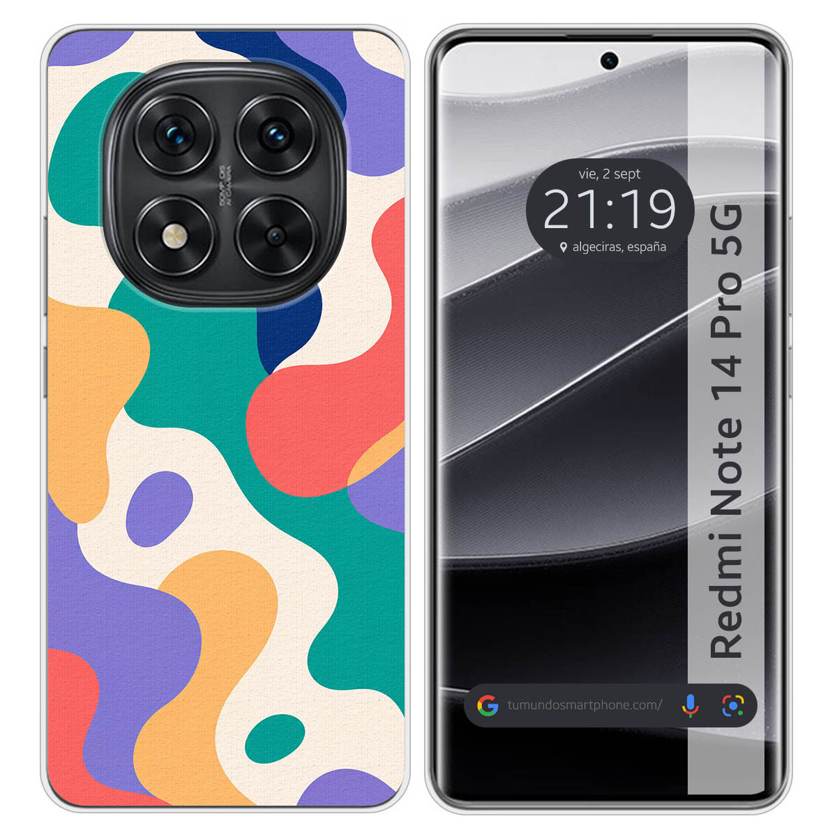 Funda Silicona para Xiaomi Redmi Note 14 Pro 5G...