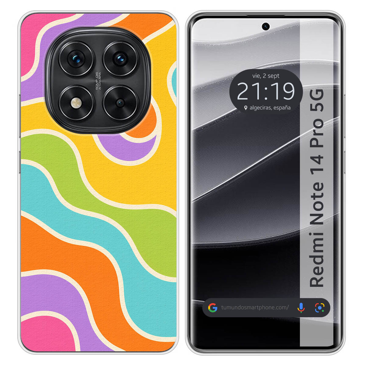 Funda Silicona para Xiaomi Redmi Note 14 Pro 5G...