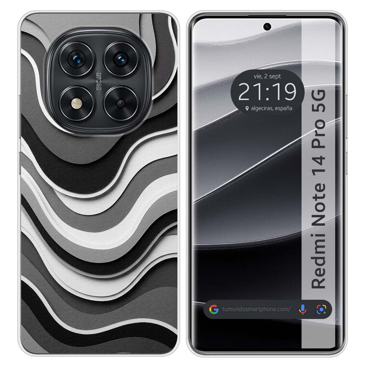 Funda Silicona para Xiaomi Redmi Note 14 Pro 5G...