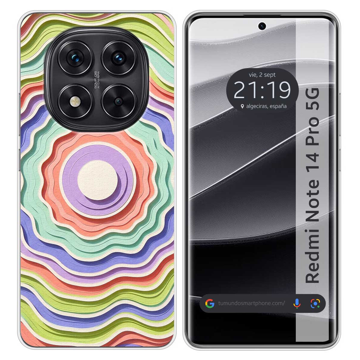 Funda Silicona para Xiaomi Redmi Note 14 Pro 5G...