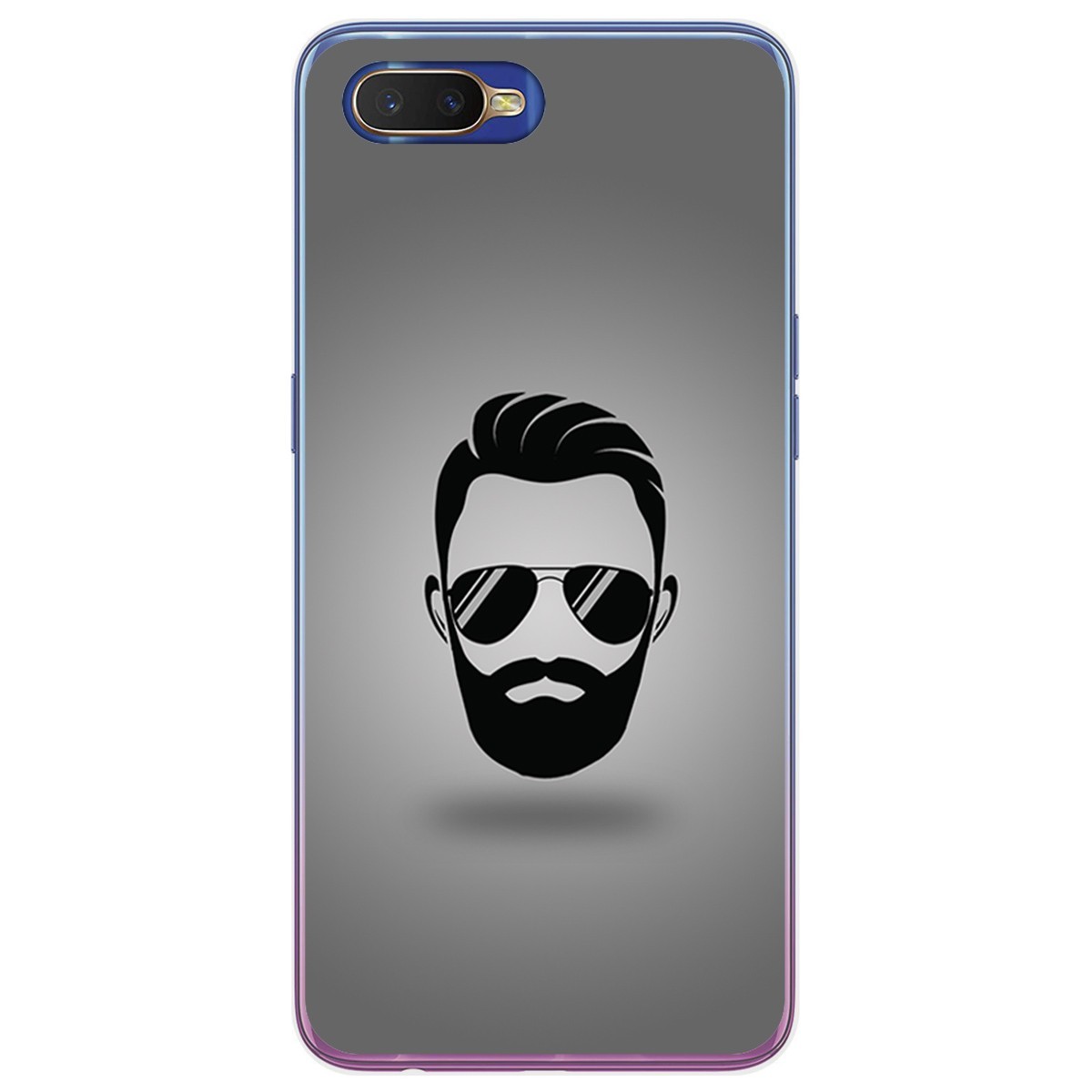 Funda Gel Tpu para Oppo RX17 Neo diseño Barba Dibujos