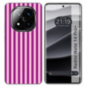 Funda Silicona para Xiaomi Redmi Note 14 Pro+ Plus 5G diseño Lines 01 Dibujos