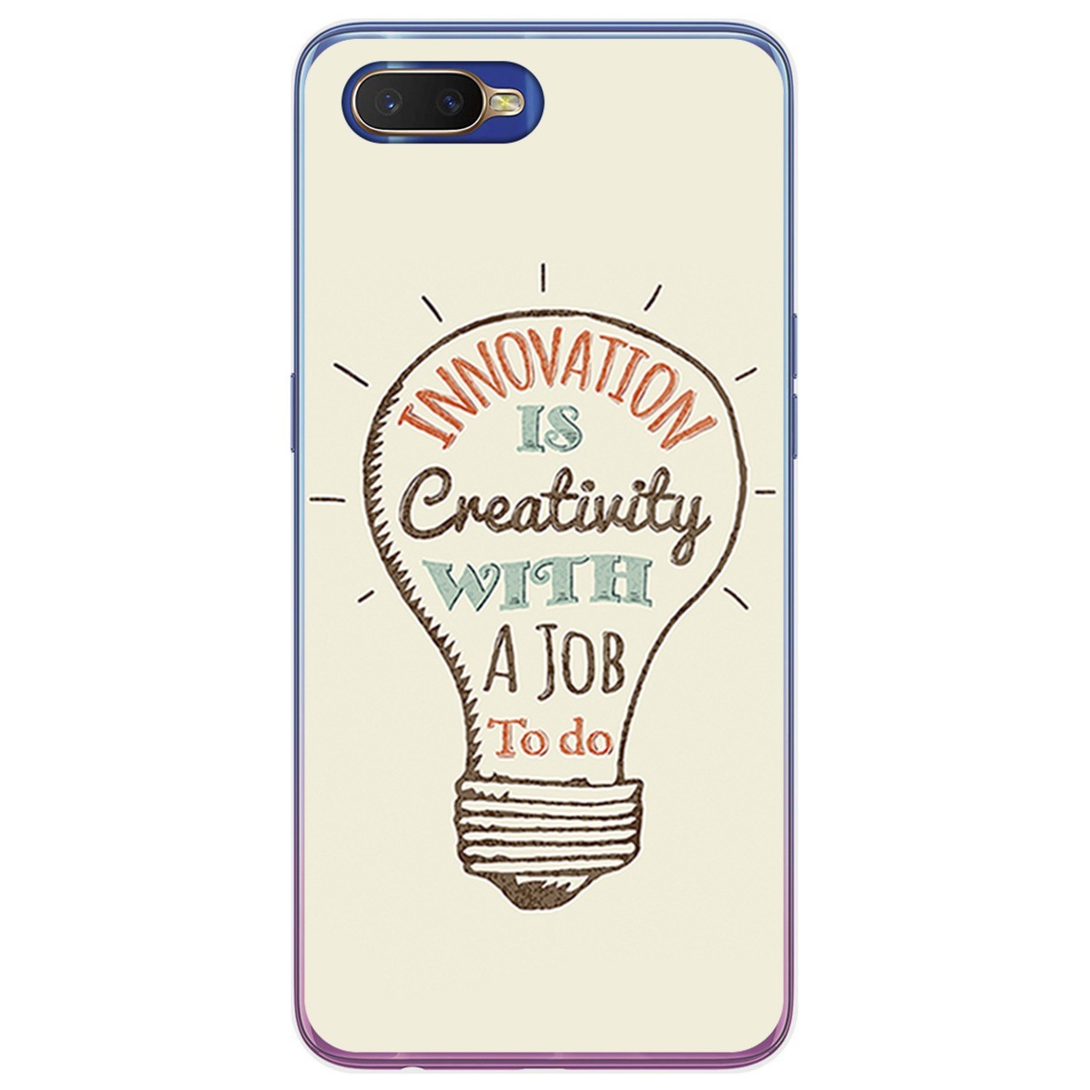 Funda Gel Tpu para Oppo RX17 Neo diseño Creativity Dibujos
