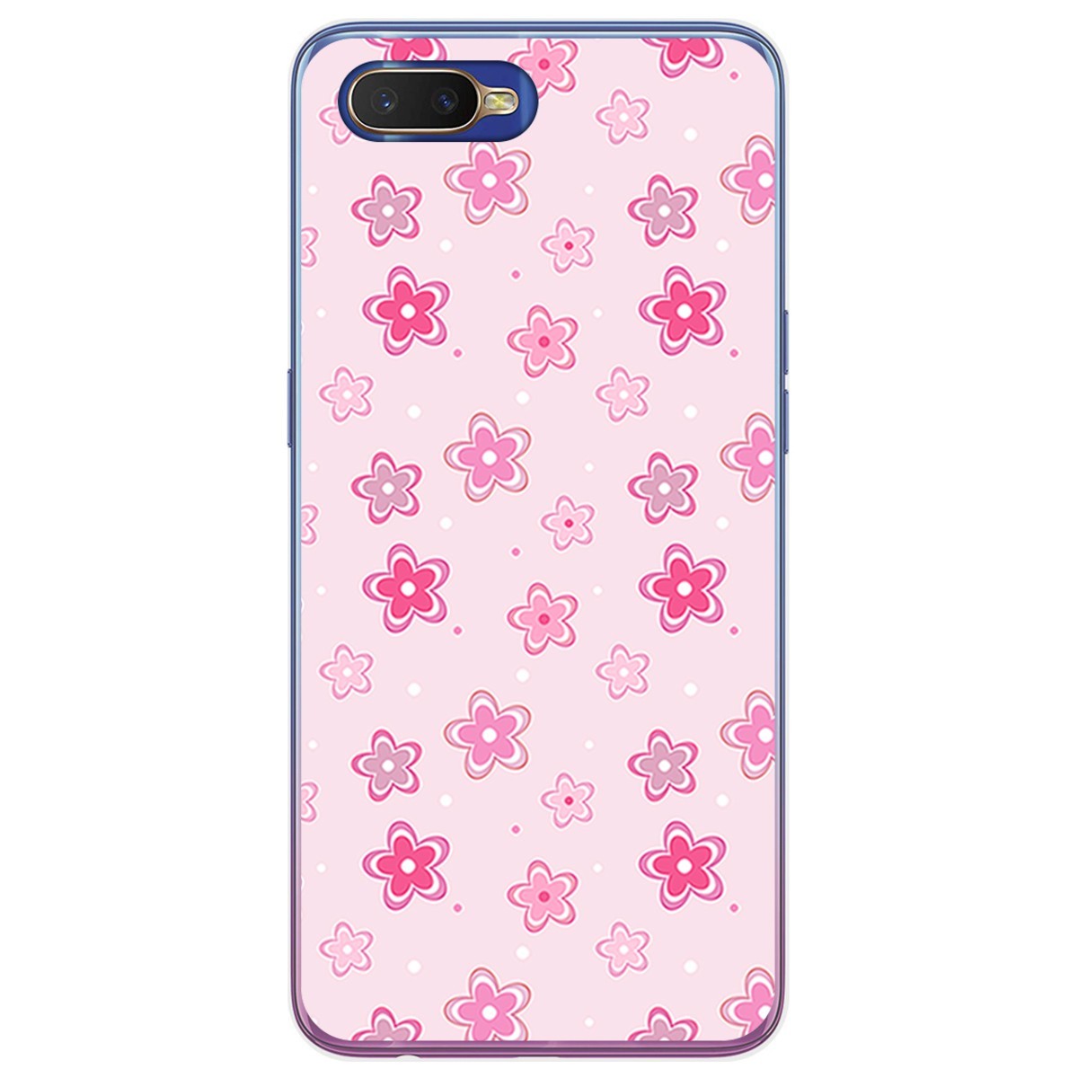 Funda Gel Tpu para Oppo RX17 Neo diseño Flores Dibujos