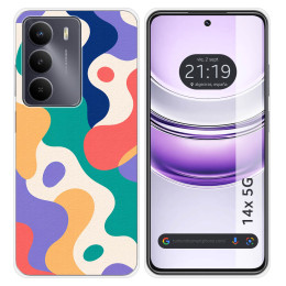 Funda Silicona para Realme 14x 5G diseño Splash 01 Dibujos