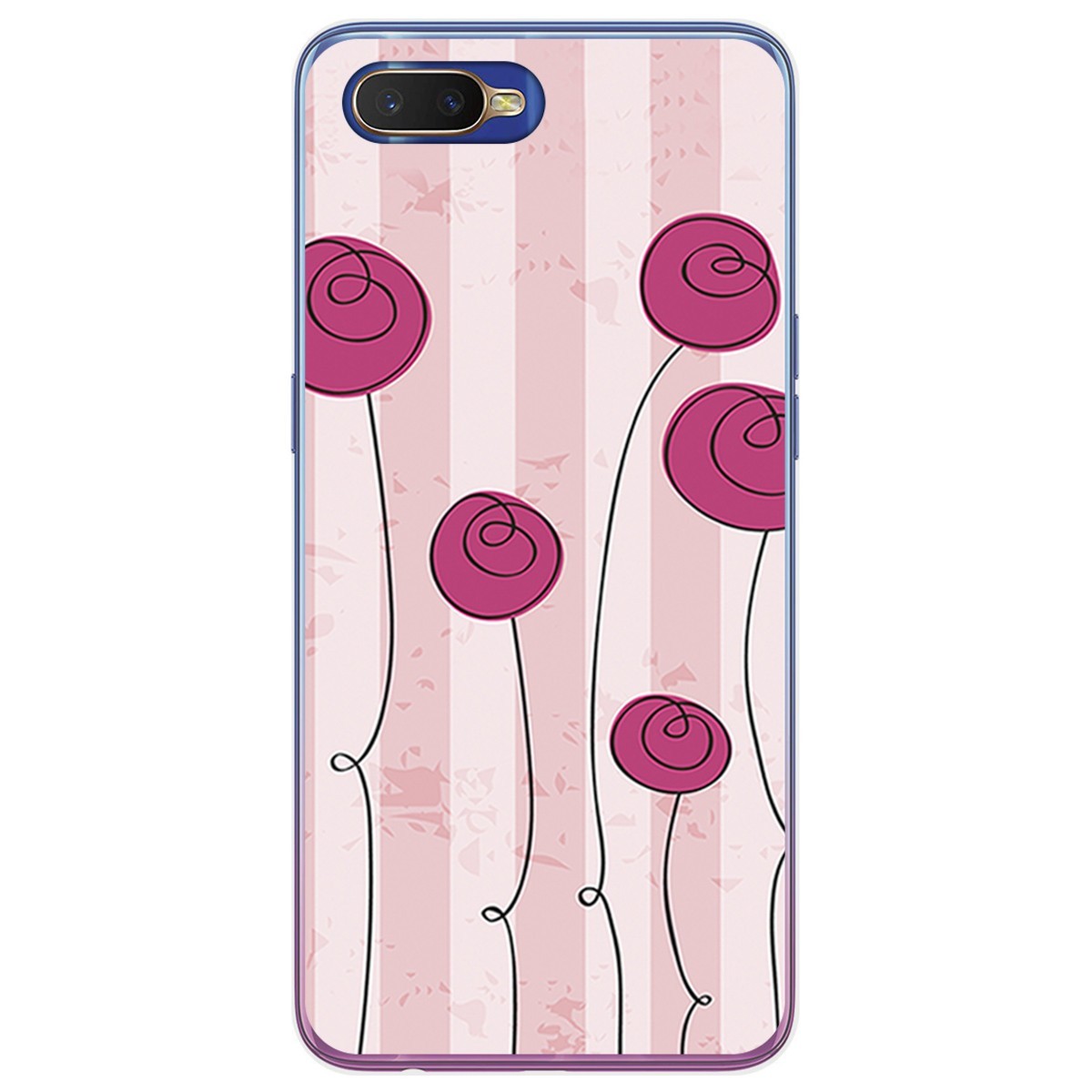 Funda Gel Tpu para Oppo RX17 Neo diseño Flores Vintage Dibujos