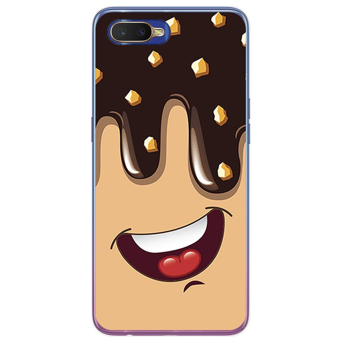 Funda Gel Tpu para Oppo RX17 Neo diseño Helado Chocolate Dibujos