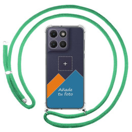 Personaliza tu Funda Colgante Transparente para Motorola...