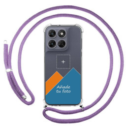 Personaliza tu Funda Colgante Transparente para Motorola...