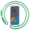 Personaliza tu Funda Colgante Transparente para Motorola Moto g67 / g77 5G con Cordon Verde Agua Dibujo Personalizada