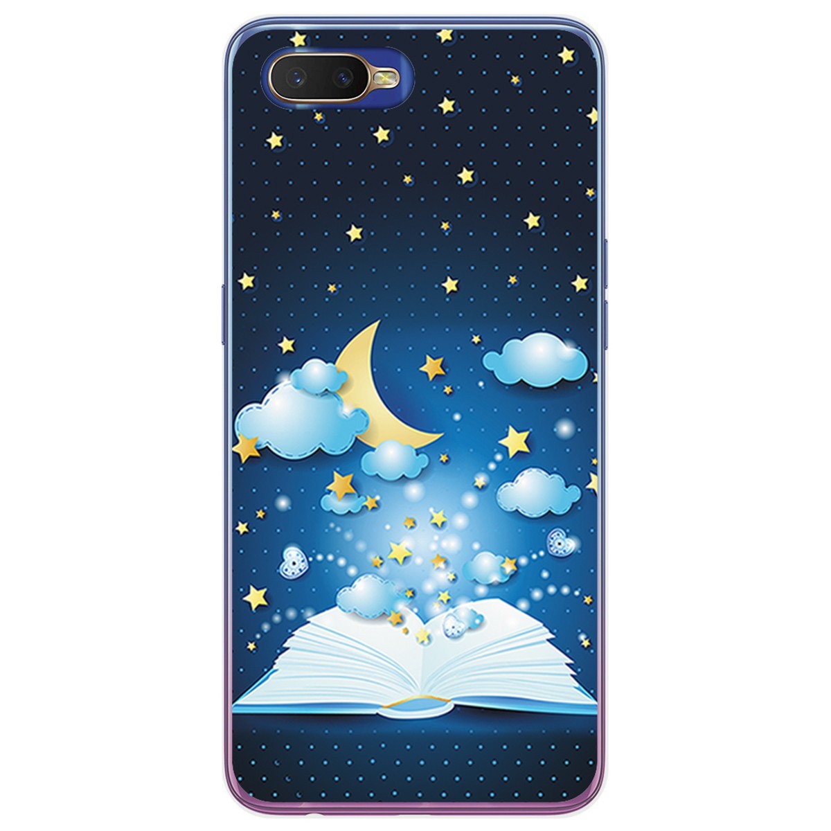 Funda Gel Tpu para Oppo RX17 Neo diseño Libro Cuentos Dibujos
