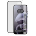 Protector Cristal Templado Completo 5D Full Glue Negro para Motorola Moto g67 / g77 5G Vidrio