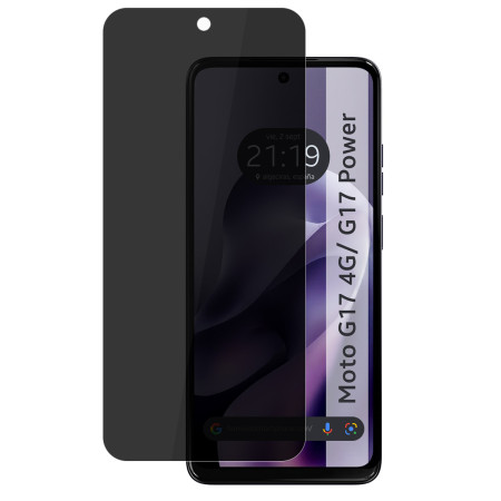 Protector Pantalla Hidrogel Privacidad Antiespías para Motorola Moto g17 / g17 Power 4G