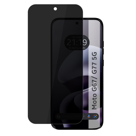 Protector Pantalla Hidrogel Privacidad Antiespías para Motorola Moto g67 / g77 5G