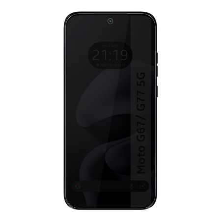 Protector Pantalla Hidrogel Privacidad Antiespías para Motorola Moto g67 / g77 5G
