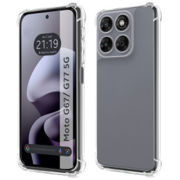 Funda Silicona Antigolpes Transparente para Motorola Moto...
