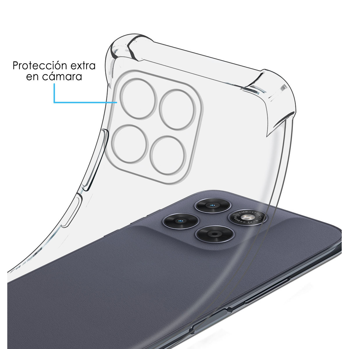 Funda Silicona Antigolpes Transparente para...