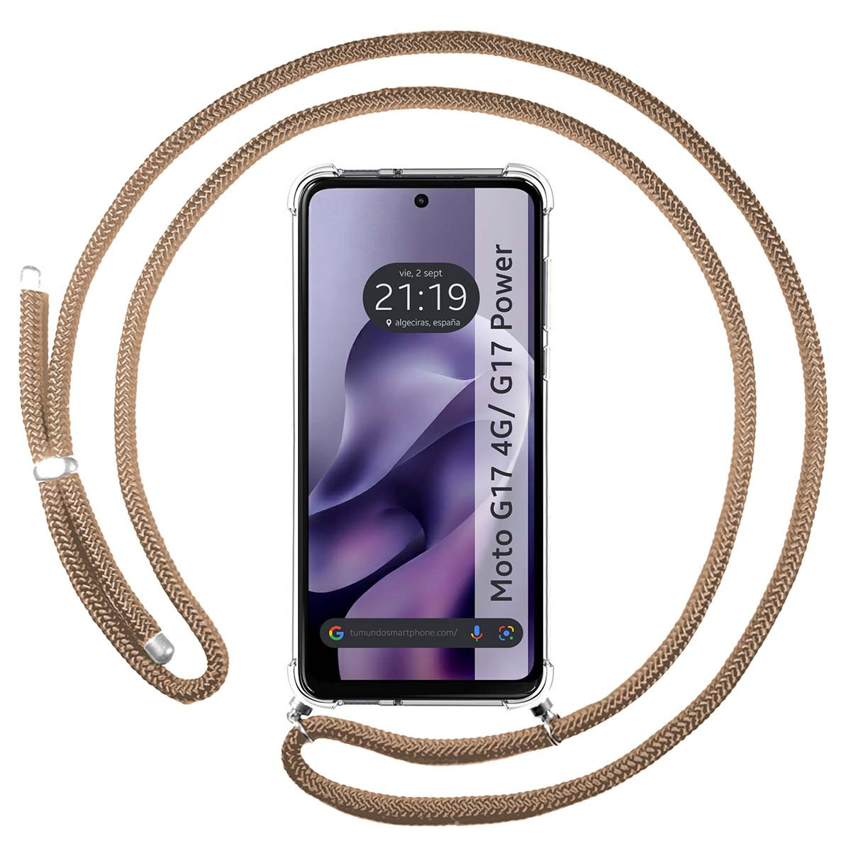 Funda Colgante Transparente para Motorola Moto...