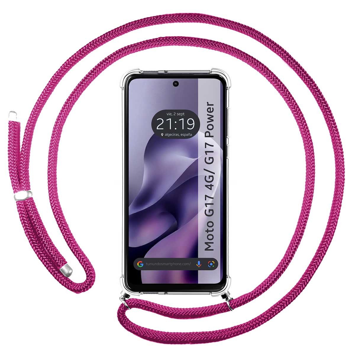 Funda Colgante Transparente para Motorola Moto...