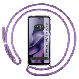 Funda Colgante Transparente para Motorola Moto g17 / g17...