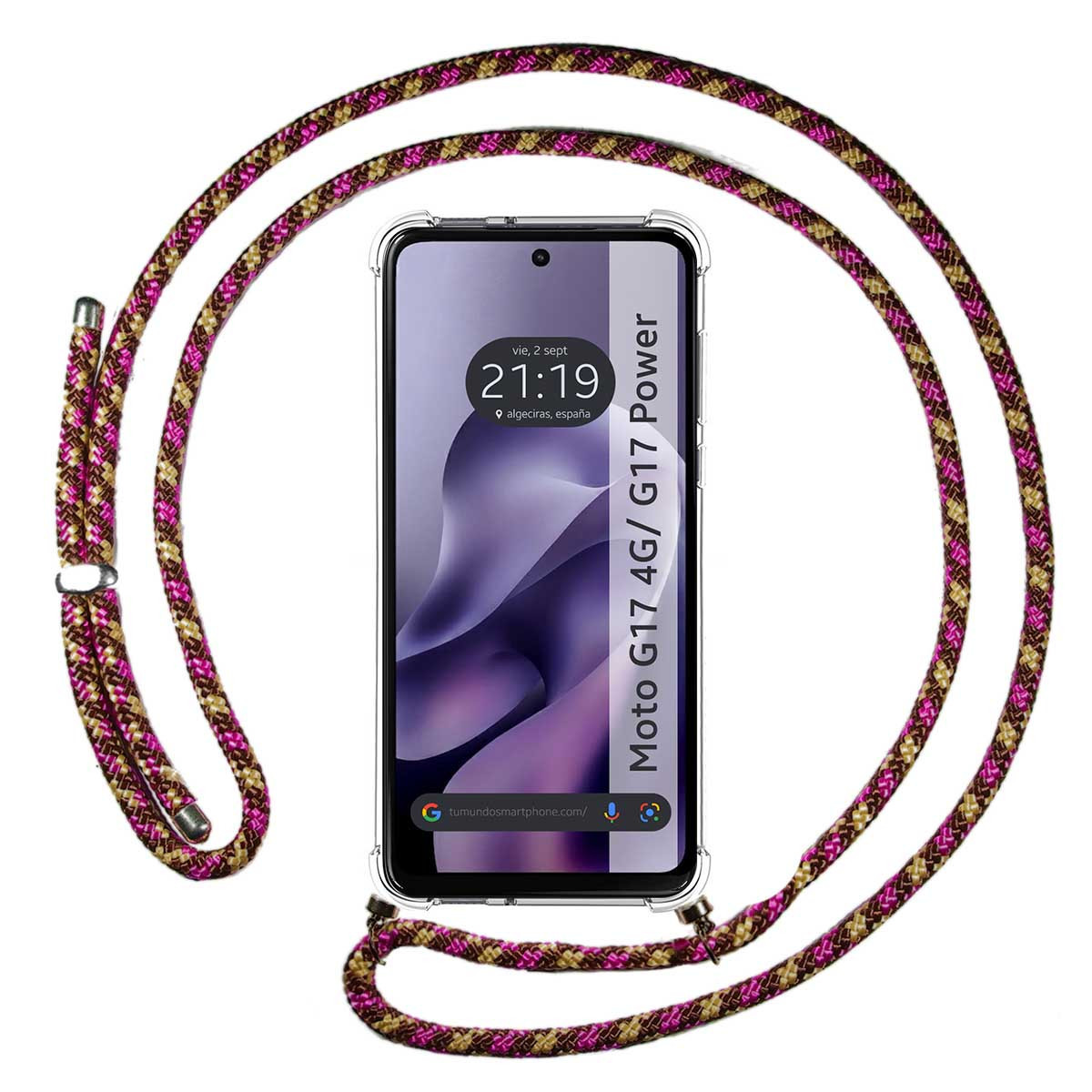 Funda Colgante Transparente para Motorola Moto...