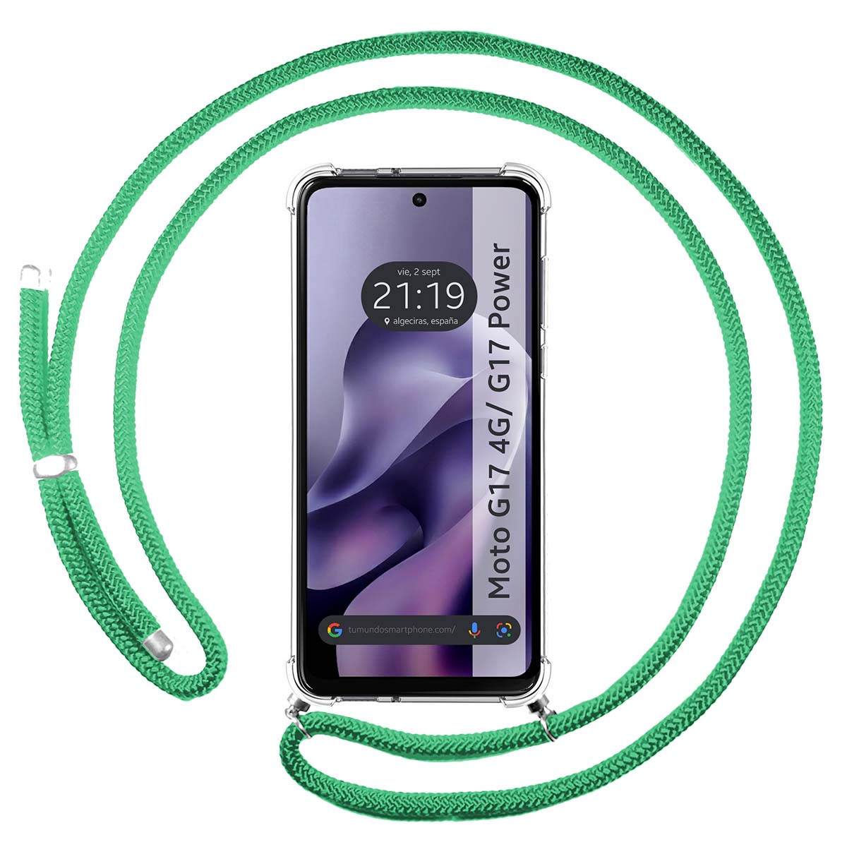 Funda Colgante Transparente para Motorola Moto...