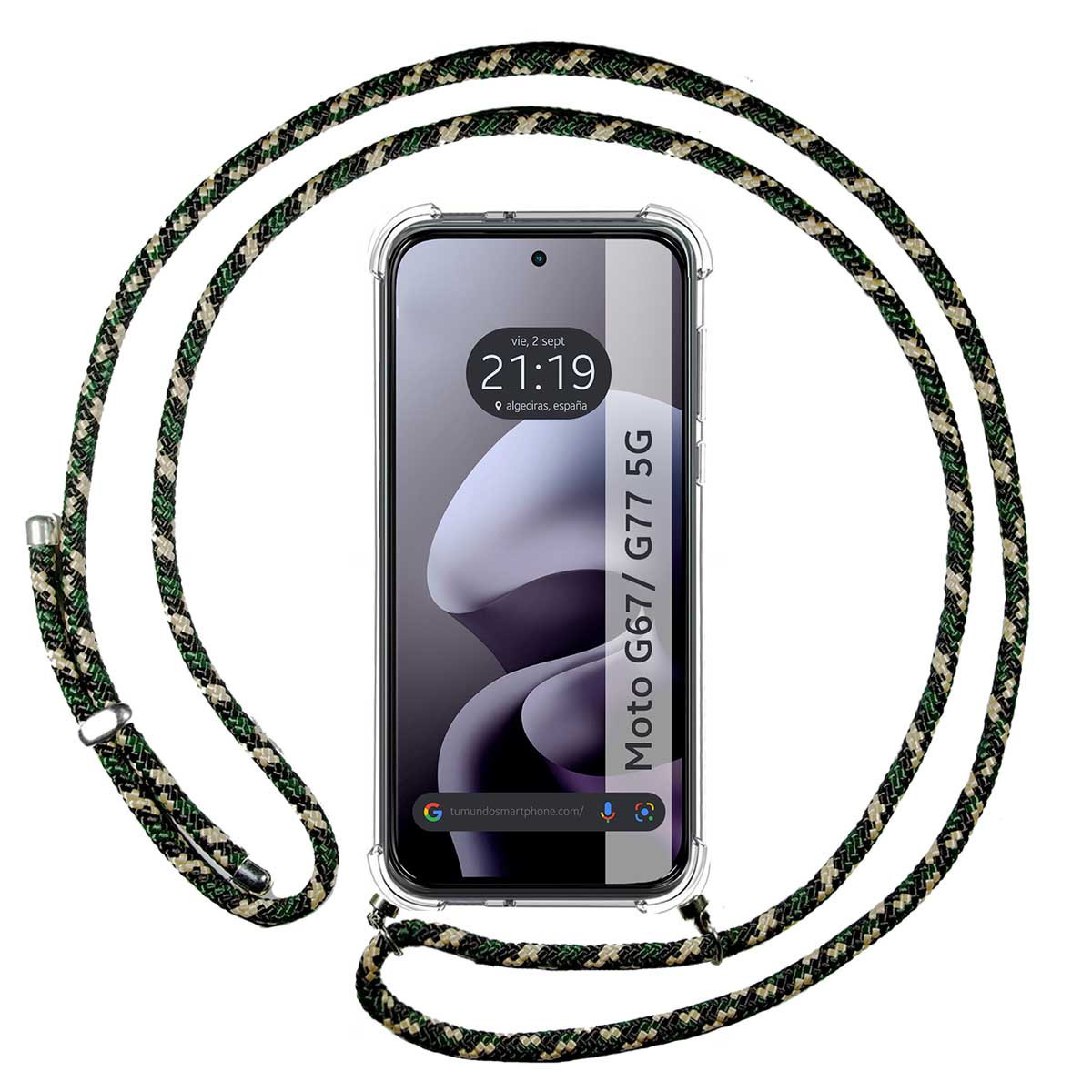 Funda Colgante Transparente para Motorola Moto...