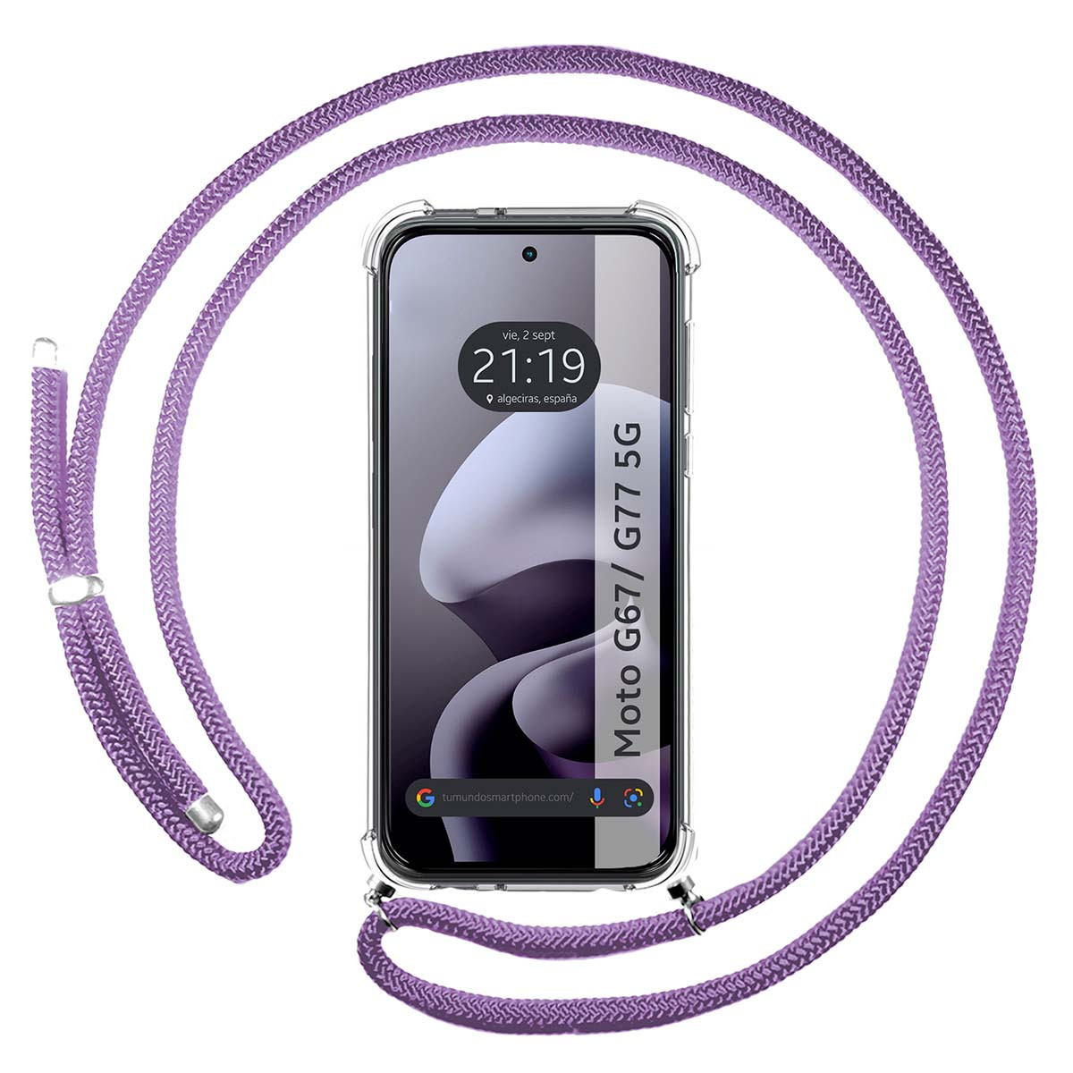Funda Colgante Transparente para Motorola Moto...